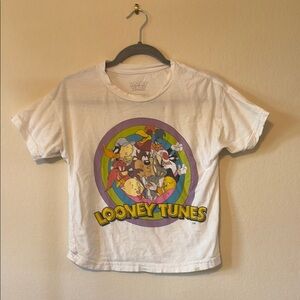 Warner Bros. Looney Tunes White Tee with Colorful Print